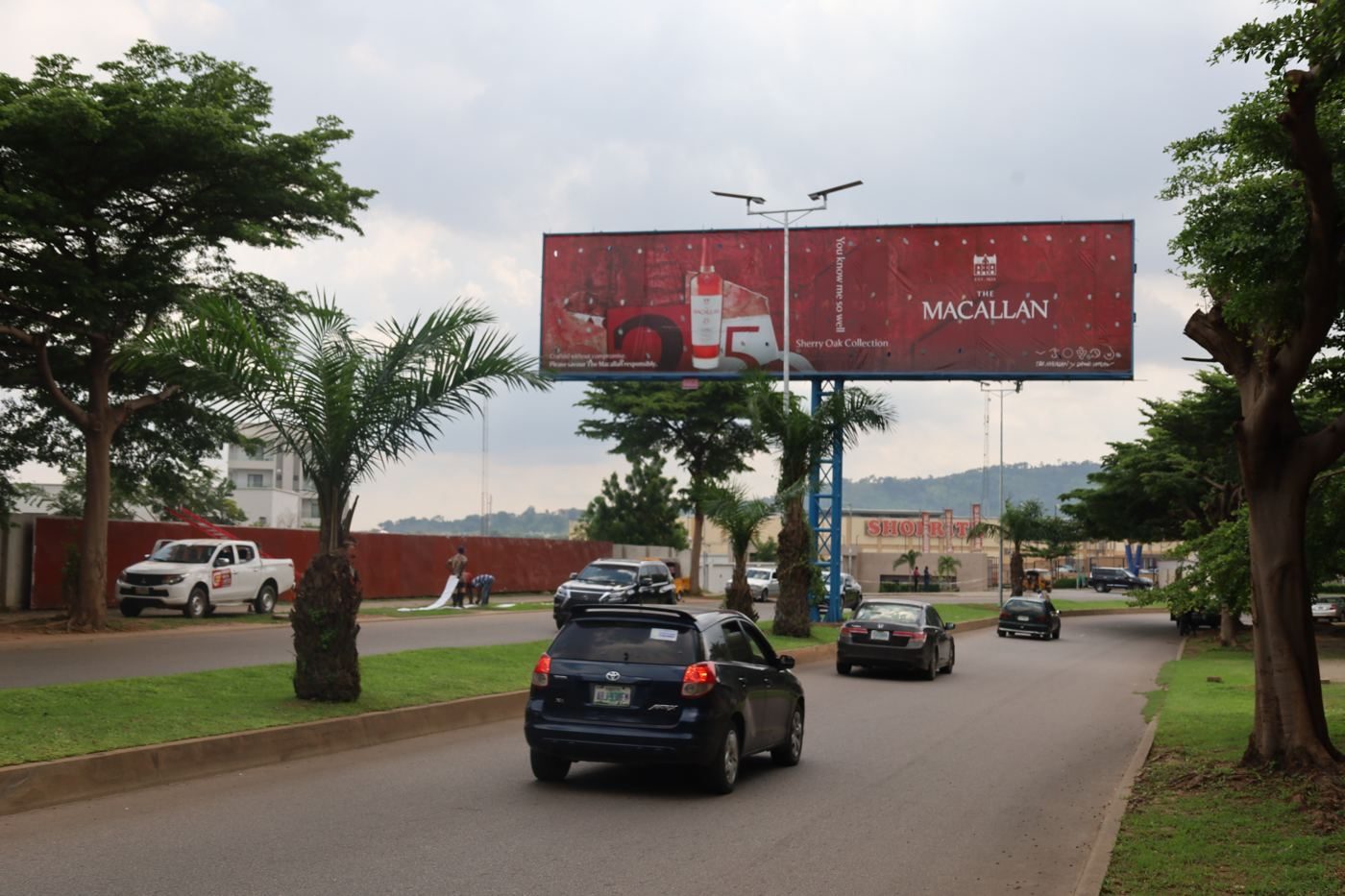 Landscape billboard at Along Shoprite, Jabi Lake Mall, Abuja