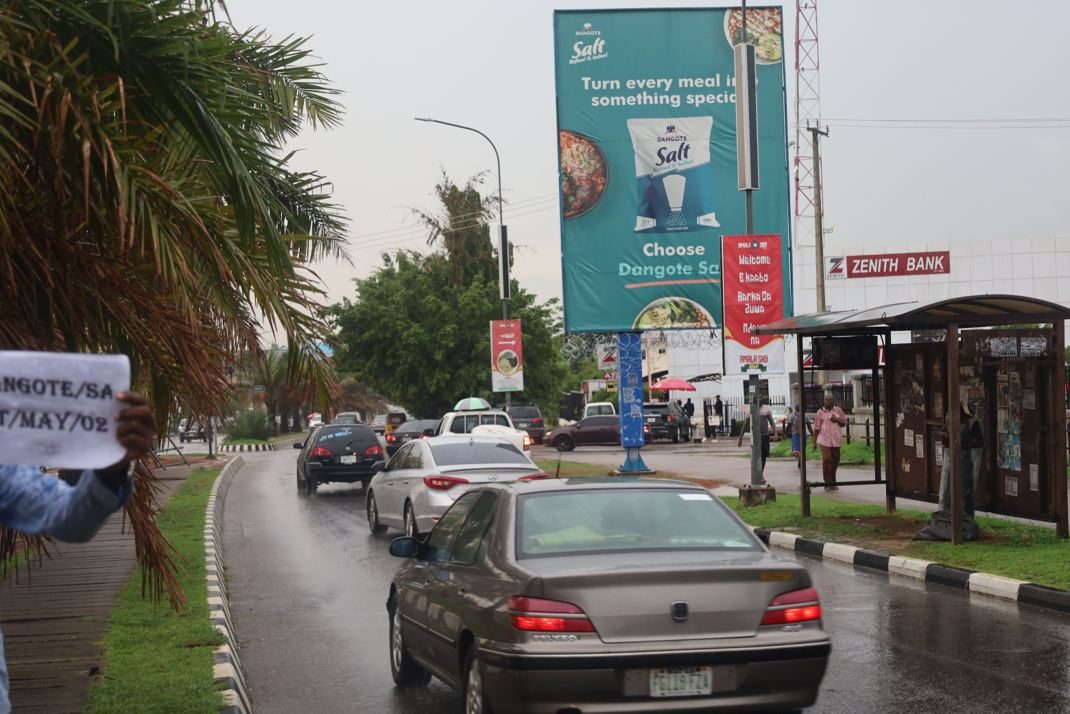 Portrait billboard at Area 8, Garki, opposite Army Headquarters, Abuja