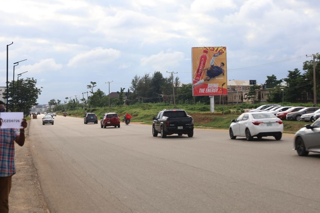Portrait billboard at Along Apo Junction, Lokogoma, Abuja
