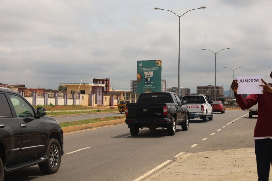 Portrait billboard at Along Salem International School, Abuja