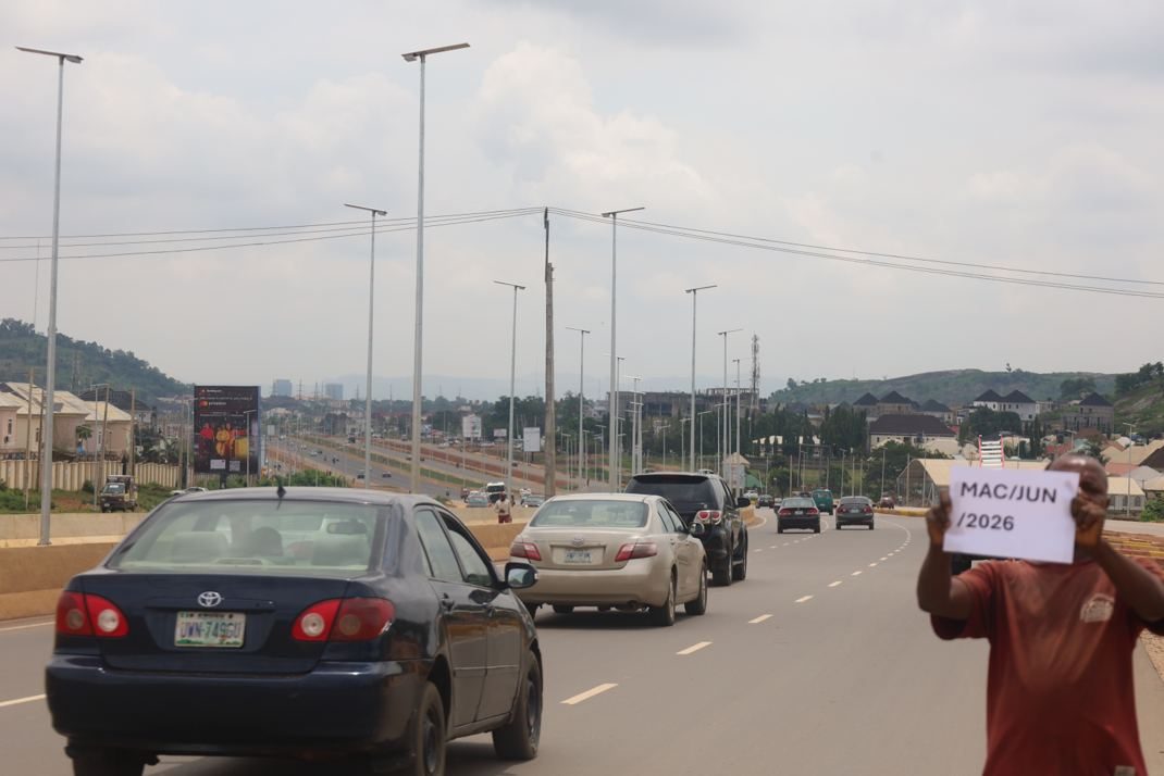 Portrait billboard at Along Lokogoma Way, Asokoro, Abuja