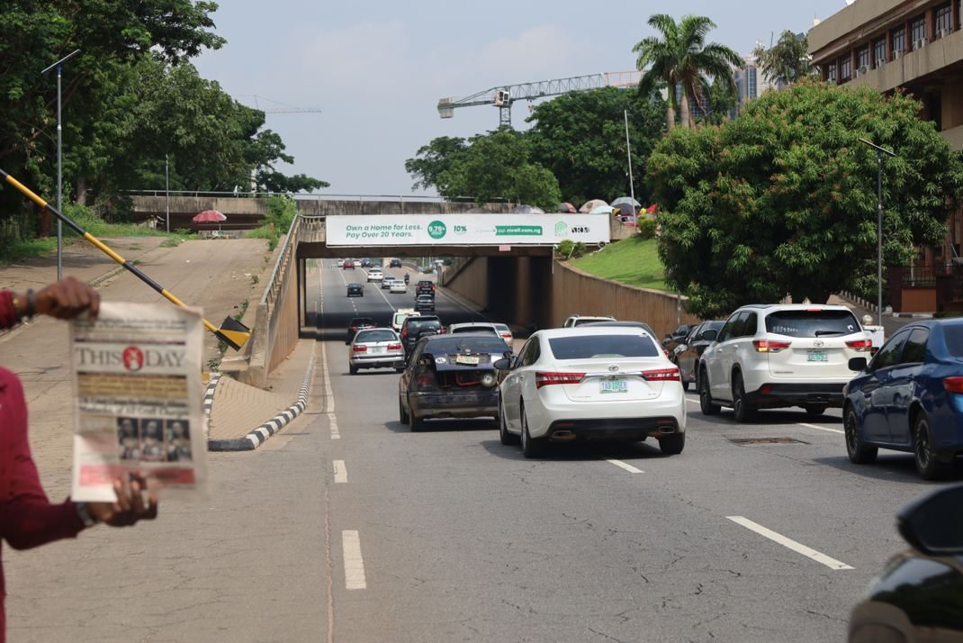 Bridge Panel billboard at Along Economic Centre by Central Bank, Garki Area 11, Abuja